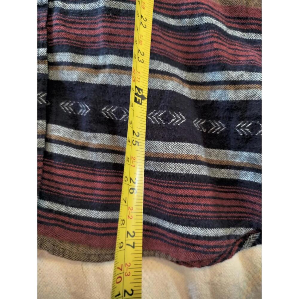 Goodfellow & Co Men’s Large Flannel Shirt Southwestern Aztec Stripe Long‎ Sleeve - Picture 4 of 11